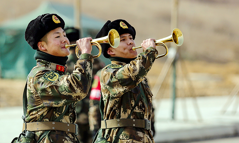 開訓(xùn)！武警甘肅省總隊(duì)拉開新年度軍事訓(xùn)練戰(zhàn)幕（組圖）