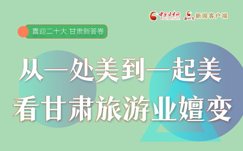 【喜迎二十大 甘肅新答卷】圖解丨從“一處美”到“一起美” 看甘肅旅游業(yè)嬗變之旅