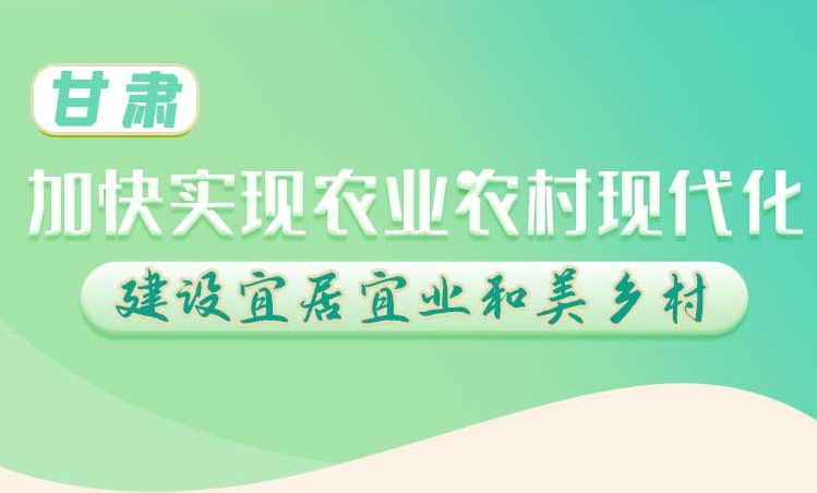 長圖丨甘肅：加快實現農業(yè)現代化 建設宜居宜業(yè)和美鄉(xiāng)村